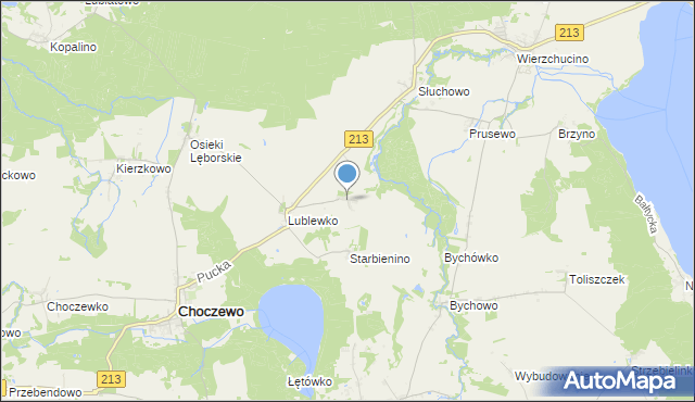 mapa Lublewo Lęborskie, Lublewo Lęborskie na mapie Targeo